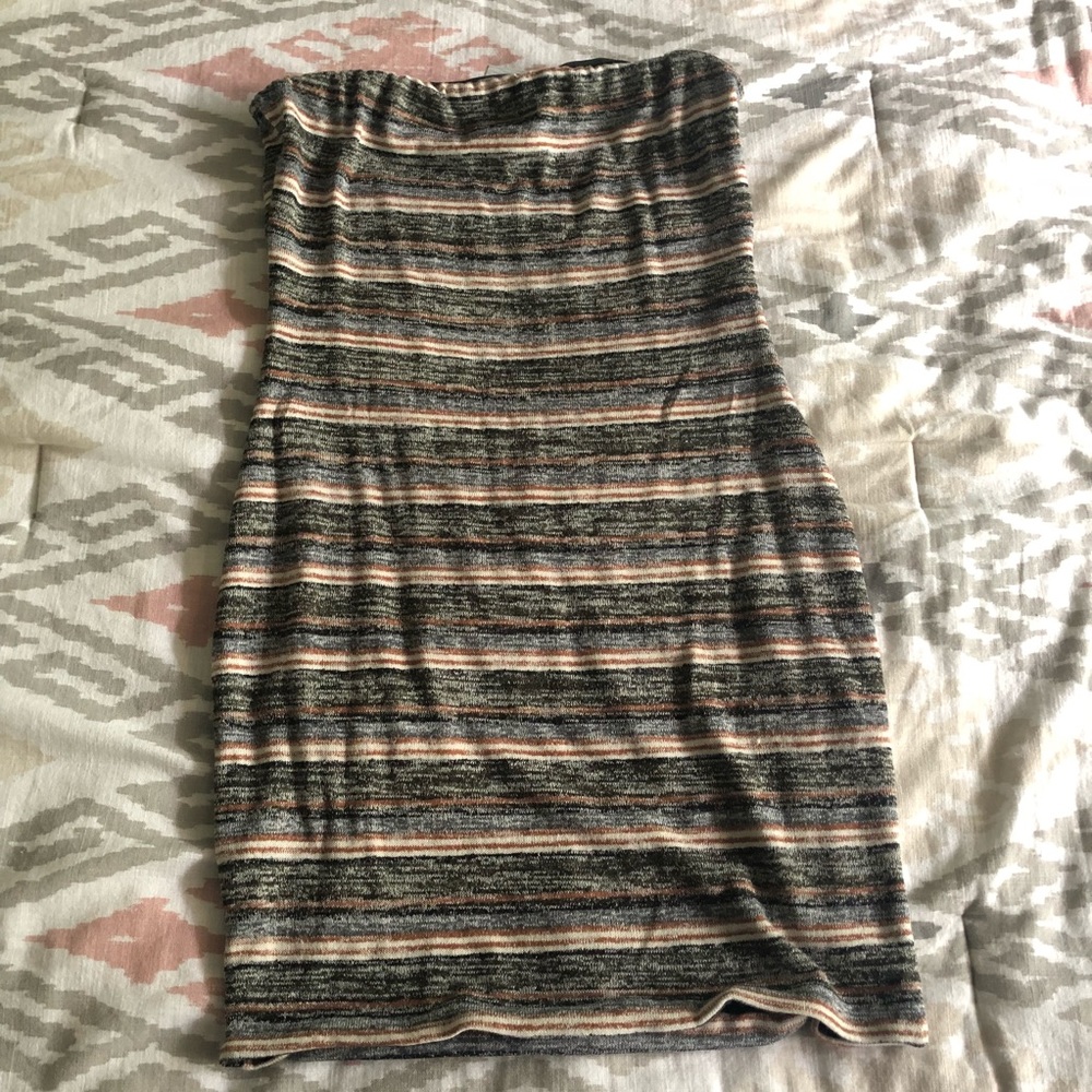 Striped body con dress